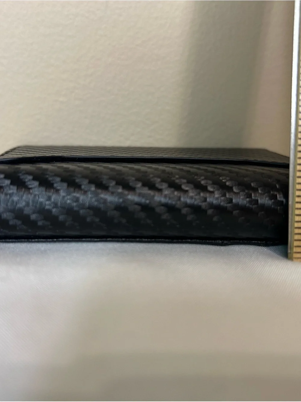Slim Black Carbon Fiber Card Wallet